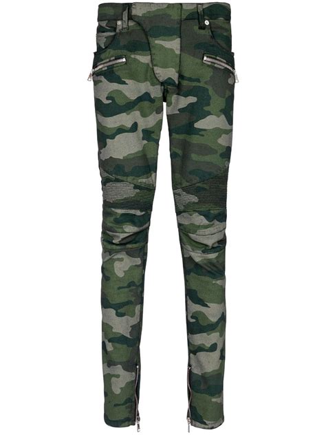 balmain camouflage cargo pants replica|farfetch balmain pants.